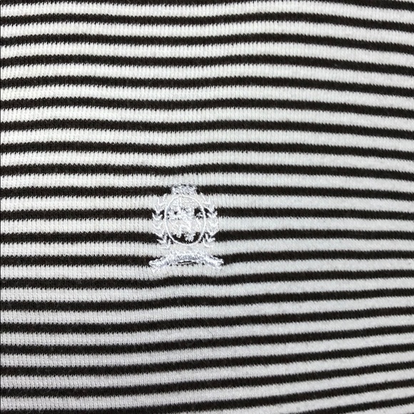 Tommy Hilfiger Brn & Wht striped Polo Tee SZ XL. Make an offer! - Picture 2 of 4